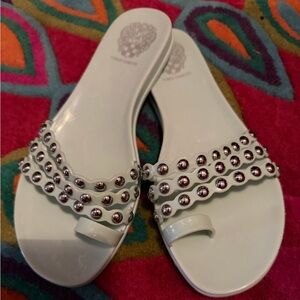 Vince Camuto Women's Slide Sandals - Mint with Silver Studs
